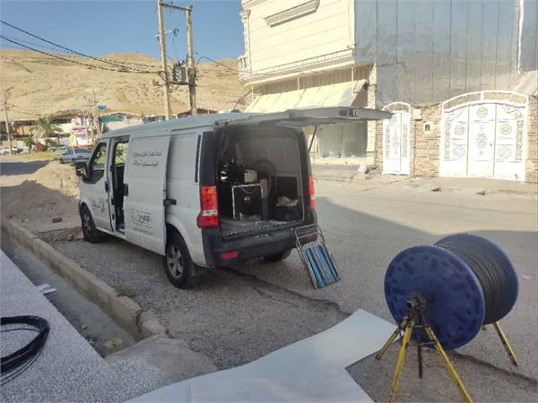 اتمام عملیات شوتینگ فیبر نوری درشهر پلدختر