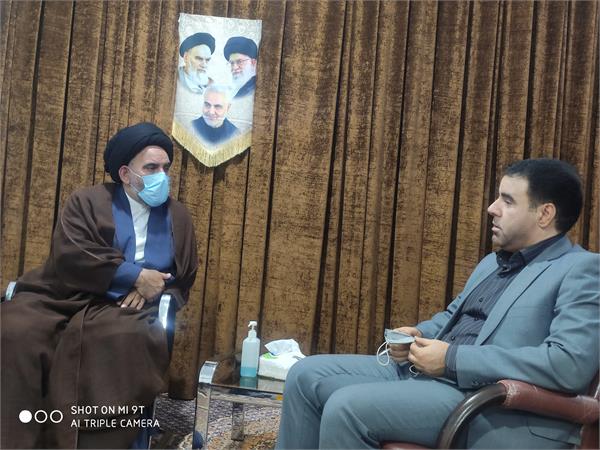 دیدارسرپرست اداره کل ارتباطات و فناوری اطلاعات استان لرستان با امام جمعه و نماینده ولی فقیه شهرستان پلدختر