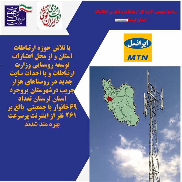 روستای هزار جریب شهرستان بروجرد به شبکه ملی اطلاعات متصل شد