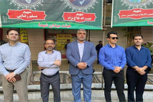 حضور پرشور کارکنان ارتباطات و فناوری اطلاعات استان در مراسم وداع با رهبر شهید انقلاب
