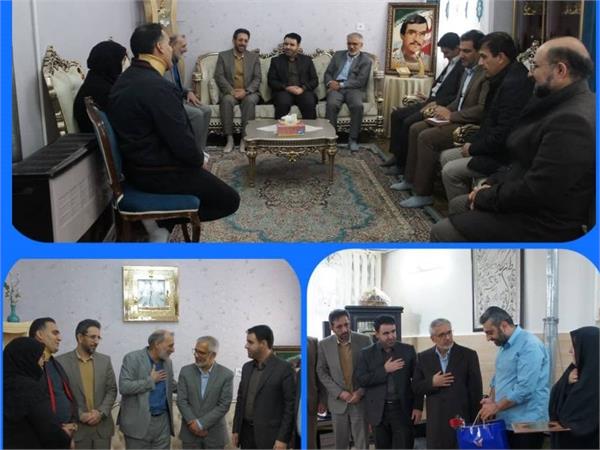 با حضور مشاور وزیر با خانواده های شهدای حوزه ICT استان لرستان دیدار شد